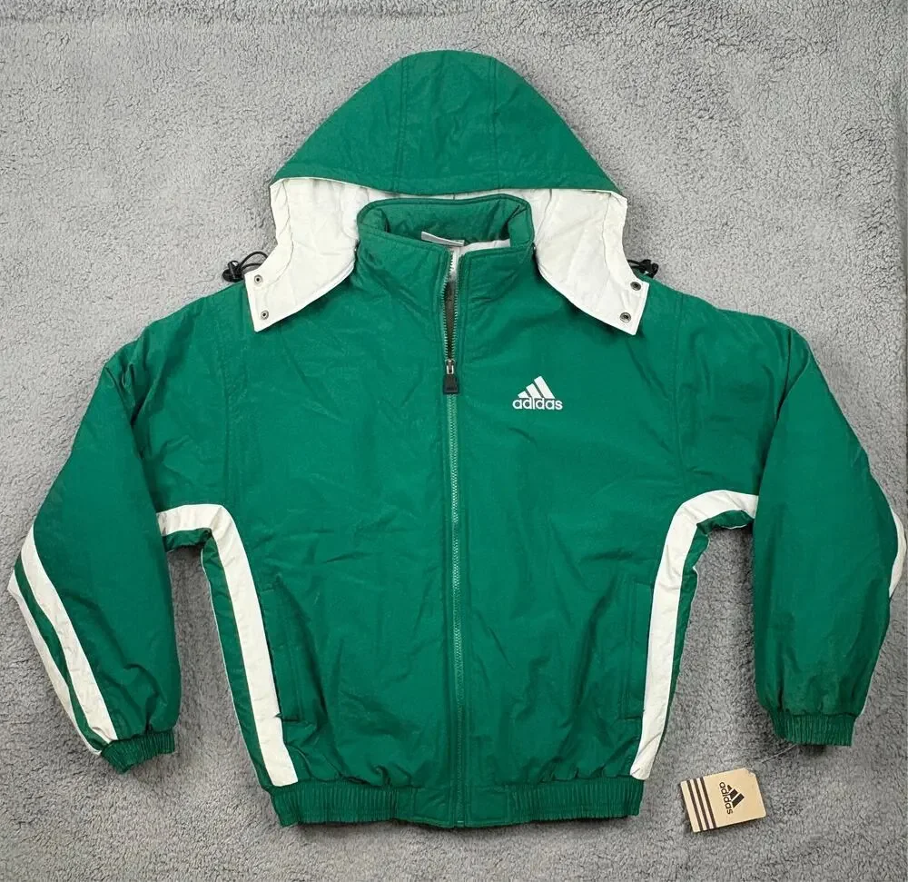 Vintage 90s Adidas Puffer Jacket Size M NWT